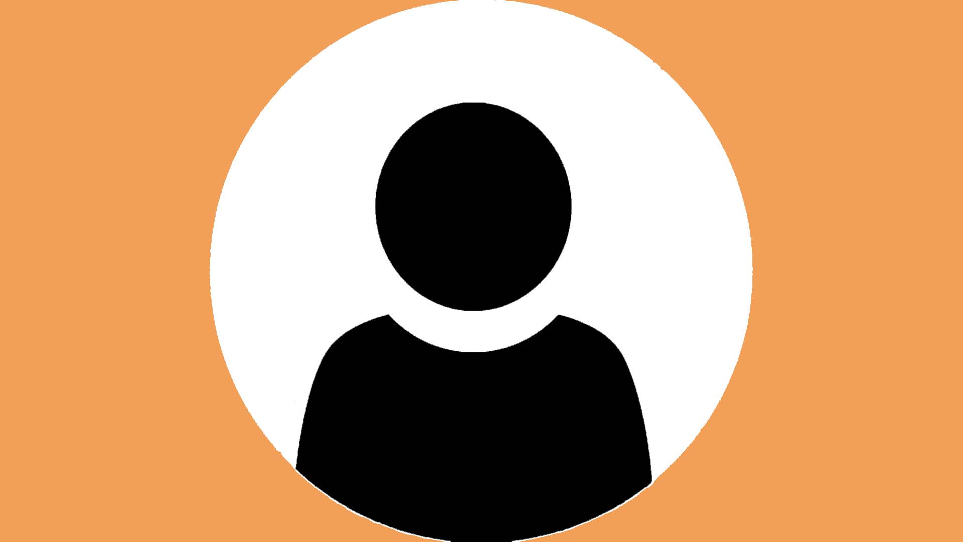 A black and white avatar profile picture